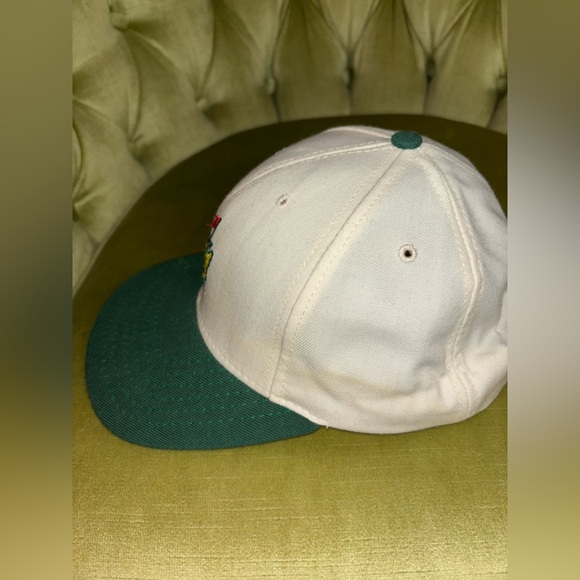 Rare EUC Exclusive Masters Golf Leather Strapback Hat Augusta American Needle - Picture 4 of 8